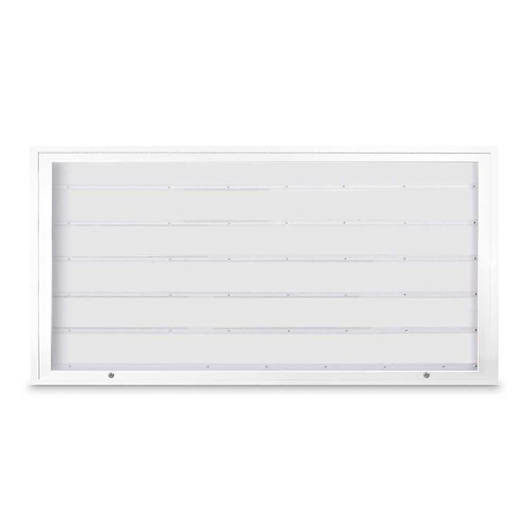 United Visual Products Corkboard, Triple Door, Radius Frame, 72x48", Black/Summer Tan Forbo UV70055-BLACK-FORBO - main